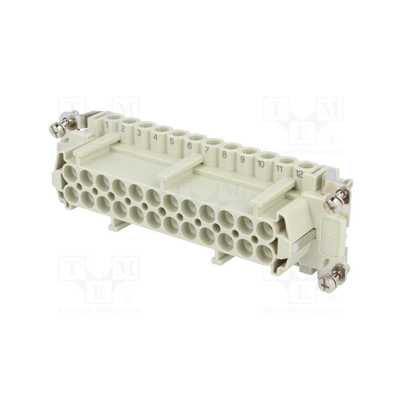 1 pcs x ILME - CNEF 24 T - Connector: HDC, female, CNE, PIN: 24, 24+PE, size 104.27, 16A, 500V
