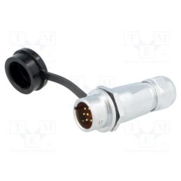 1 pcs x WEIPU - SF1211/P7I - Plug, SF12, male, PIN: 7, IP67, 4÷6.5mm, 5A, soldering, for cable