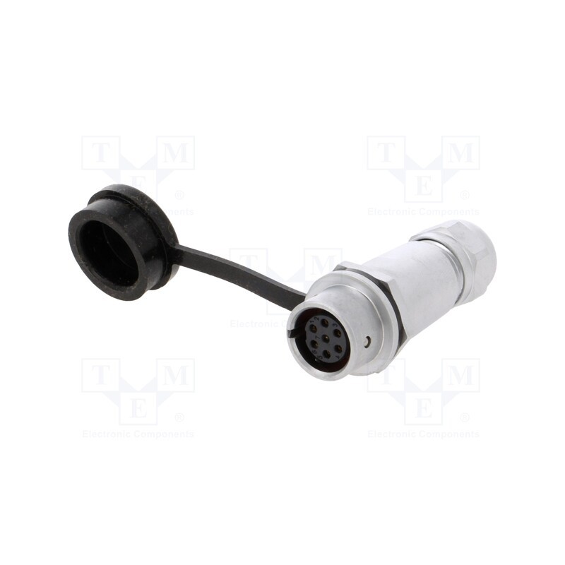 1 pcs x WEIPU - SF1211/S7I - Plug, SF12, female, PIN: 7, IP67, 4÷6.5mm, 5A, soldering, for cable