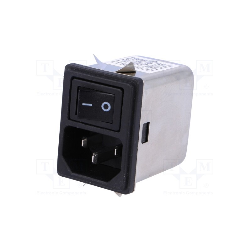 1 pcs x YUNPEN ELECTRONIC - FYR06A3 - Connector: AC supply, socket, male, 6A, 250VAC, IEC 60320, C14 (E)