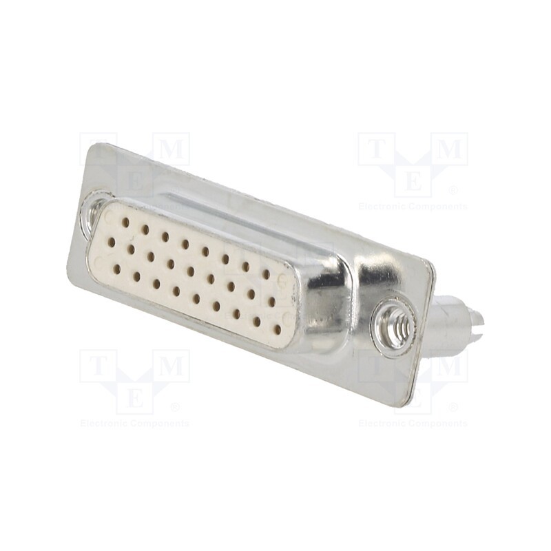 1 pcs x Deltron AG - HD-D26SY/2M86UN - D-Sub HD, PIN: 26, socket, female, on PCBs,PCB snap, straight, THT