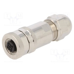 1 pcs x TE Connectivity - T4110011041-000 - Plug, M12, PIN: 4, female, A code-DeviceNet / CANopen, for cable