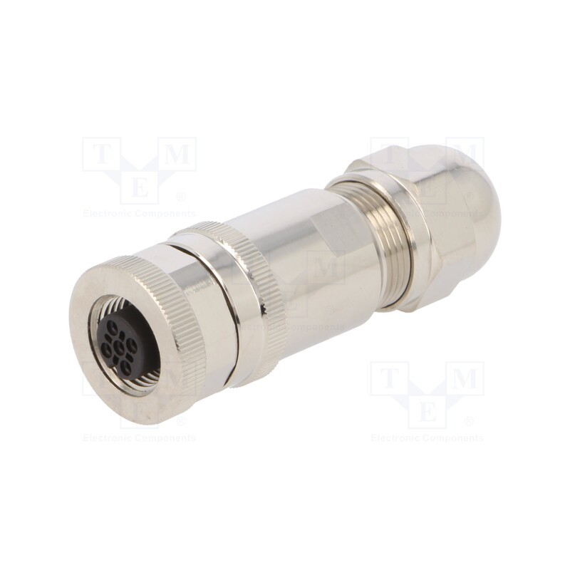 1 pcs x TE Connectivity - T4110011041-000 - Plug, M12, PIN: 4, female, A code-DeviceNet / CANopen, for cable