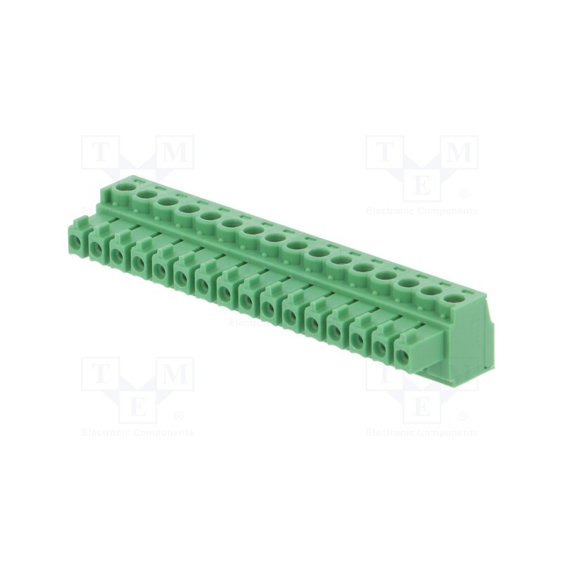1 pcs x PHOENIX CONTACT - MC 1,5/16-ST-3,81 - 1803714 - Pluggable terminal block, 3.81mm, ways: 16, straight, plug, female
