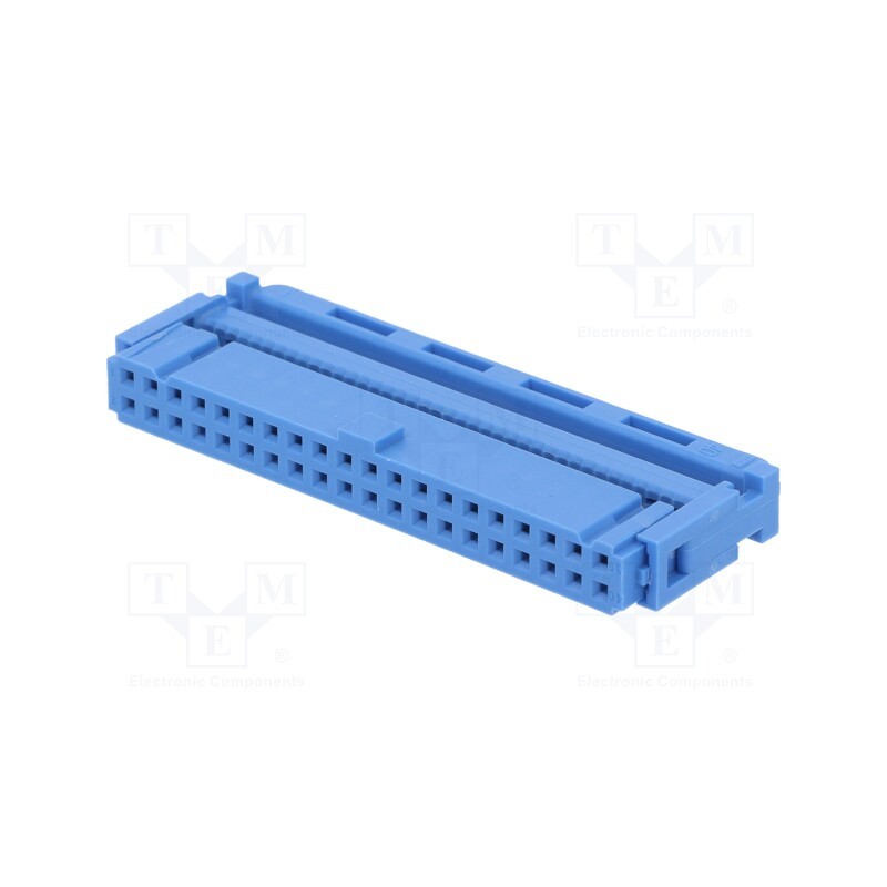 1 pcs x TE Connectivity - 1-1658527-3 - Plug, IDC, female, PIN: 40, IDC, for ribbon cable, 1.27mm, blue