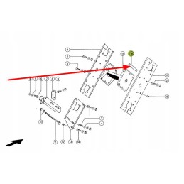 629183 0 metal strip of the drum drive frame