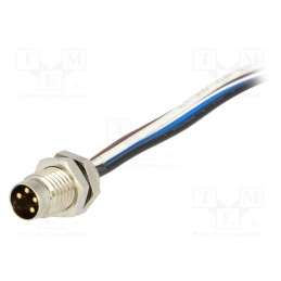 1 pcs x MOLEX - 120090-5078 - Connector: M8, male, PIN: 4, with leads, socket, Nano-Change, 4A