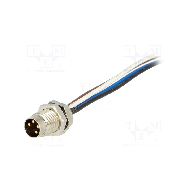 1 pcs x MOLEX - 120090-5078 - Connector: M8, male, PIN: 4, with leads, socket, Nano-Change, 4A