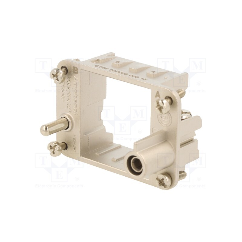 1 pcs x AMPHENOL - C14610P00600015 - Frame for modules, male, C146,heavy|mate F, size E6, Modules: 2