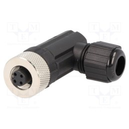 1 pcs x AMPHENOL LTW - M12A-04BFFB-SR7001 - Plug, M12, PIN: 4, female, A code-DeviceNet / CANopen, for cable