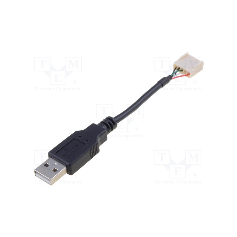 1 pcs x BULGIN - 14193 - Transition: adapter cable, USB A plug,5pin plug, Len: 0.1m