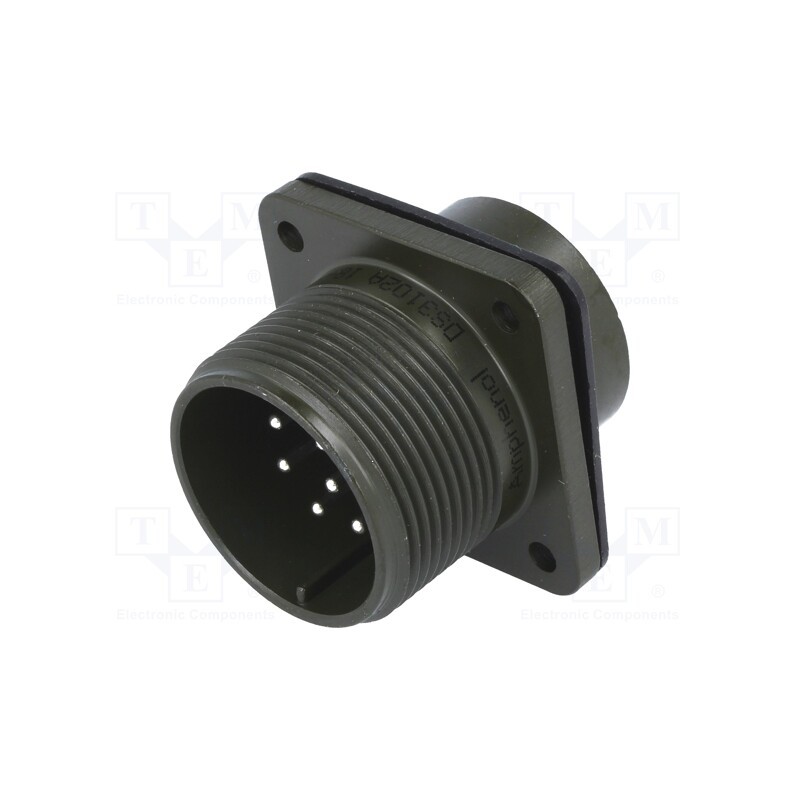1 pcs x AMPHENOL - DS3102A 18-1P - Connector: circular, size 18, MS/DS, aluminium alloy, olive, male