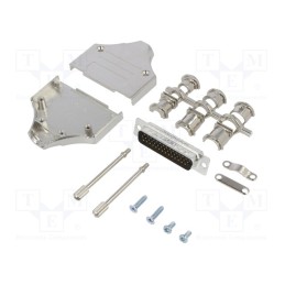 1 pcs x Amphenol Communications Solutions - L17MHDM25+L717HDB44P - D-Sub HD, PIN: 44, male, straight, soldering, for cable, gold