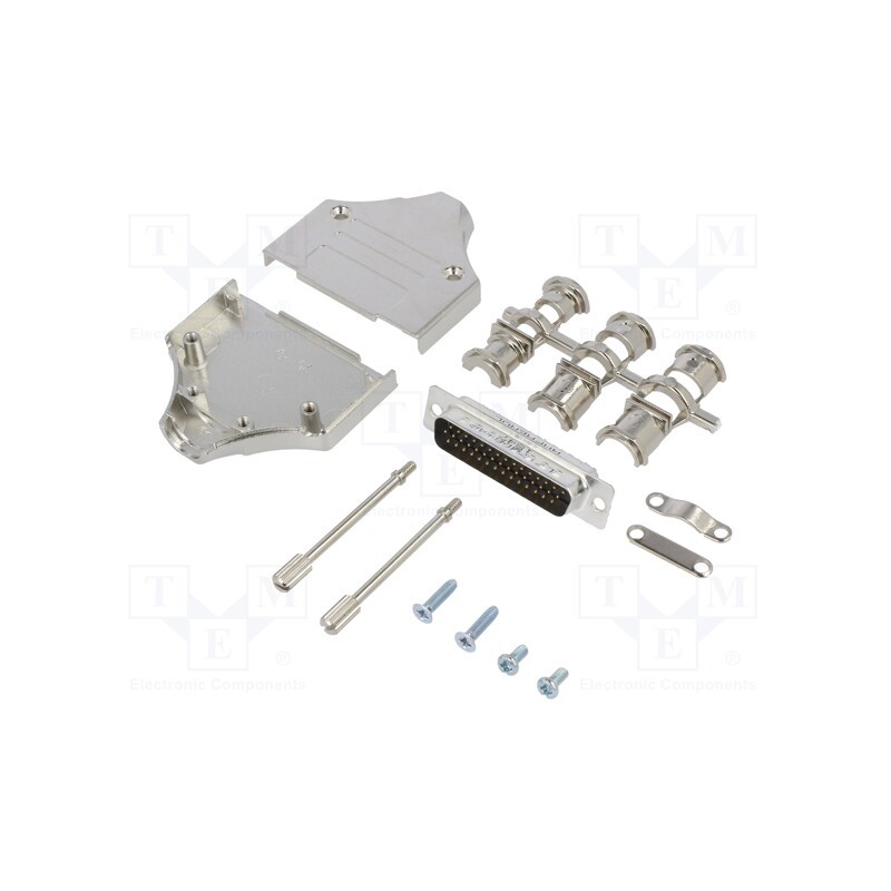 1 pcs x Amphenol Communications Solutions - L17MHDM25+L717HDB44P - D-Sub HD, PIN: 44, male, straight, soldering, for cable, gold