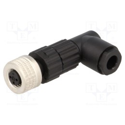 1 pcs x HIRSCHMANN - 933368100 ELWIKA 3008 V - Connector: M8, female, PIN: 3, angled 90°, for cable, plug, E, 4A