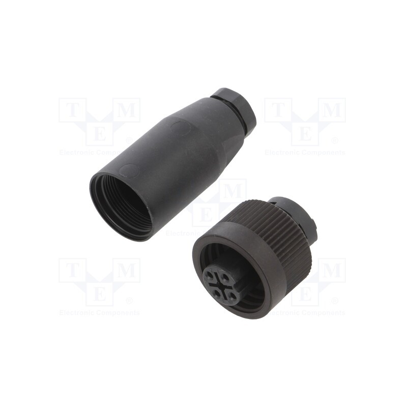 1 pcs x BINDER - 99 0210 00 04 - Connector: circular, plug, 692,693,RD24, female, PIN: 4, unshielded