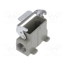 1 pcs x DEGSON ELECTRONICS - D10A-SF-1L-M25 - Enclosure: for HDC connectors, size D10A, with latch, angled