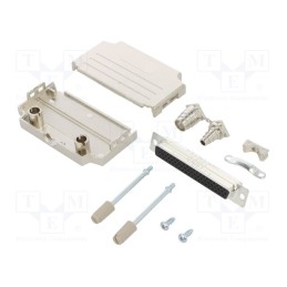 1 pcs x Amphenol Communications Solutions - L17DPPK37-M+L77HDC62S - D-Sub HD, PIN: 62, female, straight, soldering, for cable, U