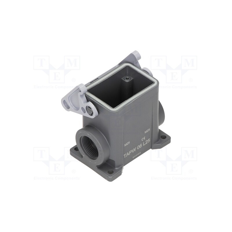1 pcs x ILME - TAPW 06 L25 - Enclosure: for HDC connectors, T-TYPE/W, size 44.27, M25, 44x27mm