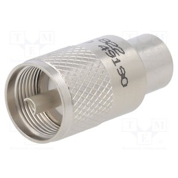 1 pcs x AMPHENOL RF - 083-822 - Plug, UHF (PL-259), male, straight, soldering, for cable, PTFE