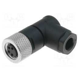 1 pcs x LUMBERG AUTOMATION - 69543 RKMCW 4 - Connector: M8, female, PIN: 4, angled 90°, for cable, plug