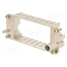 1 pcs x AMPHENOL - C14610P01600015 - Frame for modules, male, C146,heavy|mate F, size E16, Modules: 4