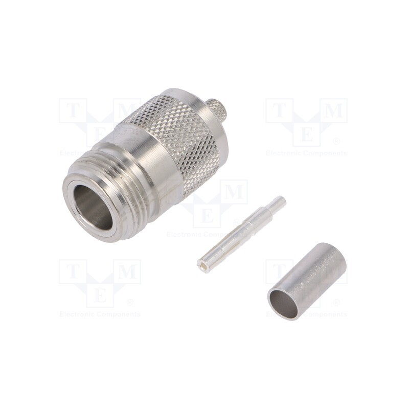 1 pcs x TELEGu00c4RTNER - J01021A0063 - Plug, N, female, straight, B2905,B9907,KX15,RG58C/U, crimped, PTFE