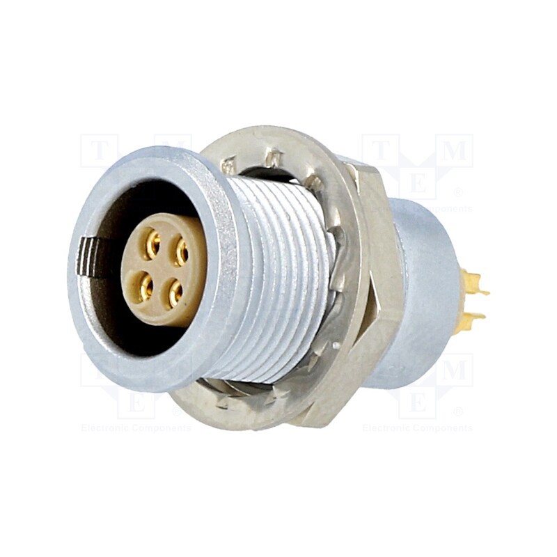 1 pcs x LEMO - EGG.0B.304.CLL - Connector: circular, 0B, socket, female, PIN: 4, soldering, 7A, IP50