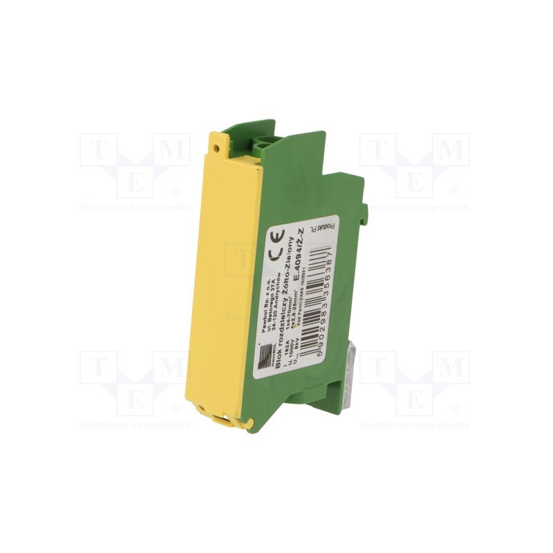 1 pcs x PAWBOL - E.4094/Ż-Z - Splice terminal: distribution block, ways: 1, terminals: 5, ABS