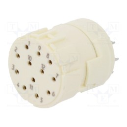 1 pcs x HARTING - 9151122702 - Connector: M23, contact insert, PIN: 12, female, soldering, 200V, 8A