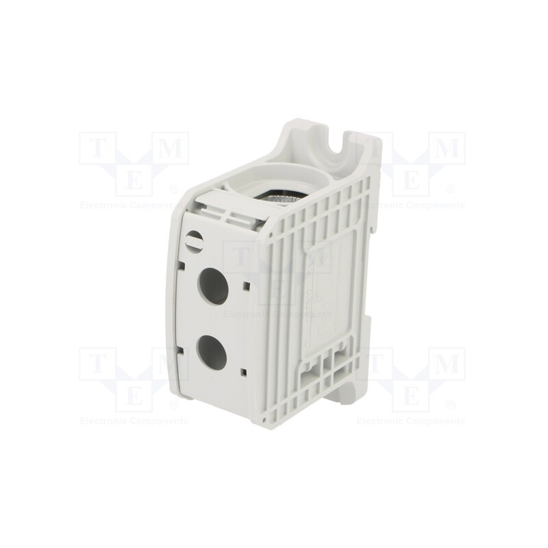 1 pcs x SIMET - 81201002 - Splice terminal: rail, 185mm2, ways: 1, terminals: 2, grey, STB, TS35