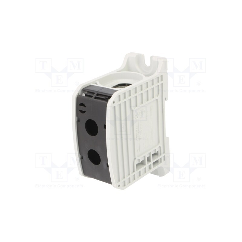 1 pcs x SIMET - 81201007 - Splice terminal: rail, 185mm2, ways: 1, terminals: 2, black, STB