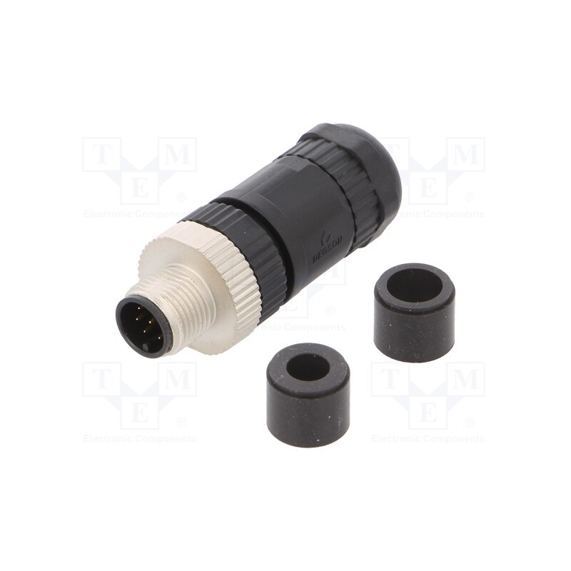1 pcs x DEGSON ELECTRONICS - PB-M12A-08P-MM-SL7001-00A(H) - Plug, M12, PIN: 8, male, A code-DeviceNet / CANopen, for cable