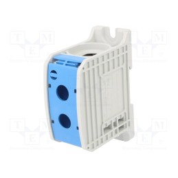 1 pcs x SIMET - 81201003 - Splice terminal: rail, 185mm2, ways: 1, terminals: 2, blue, STB, TS35