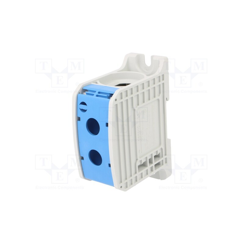1 pcs x SIMET - 81201003 - Splice terminal: rail, 185mm2, ways: 1, terminals: 2, blue, STB, TS35