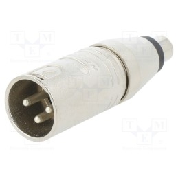 1 pcs x NEUTRIK - NA2MPMF - ADAPTER XLRM 2POLE PHONO F