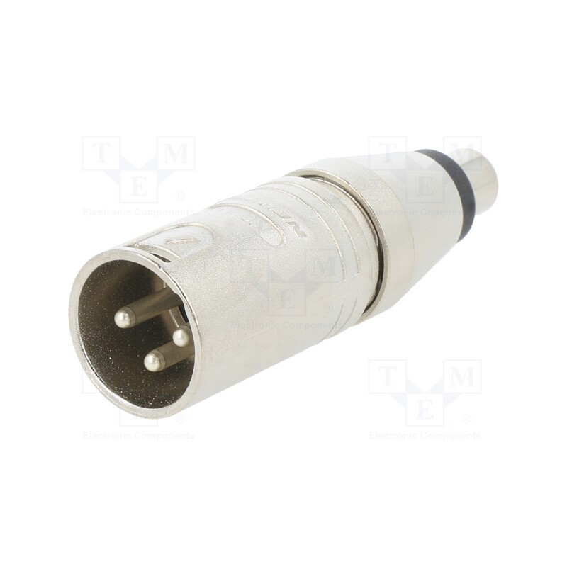 1 pcs x NEUTRIK - NA2MPMF - ADAPTER XLRM 2POLE PHONO F