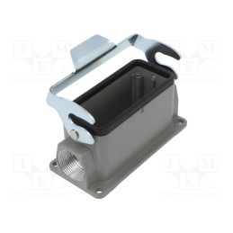1 pcs x DEGSON ELECTRONICS - D16B-SF-1L-PG21 - Enclosure: for HDC connectors, size D16B, with latch, angled
