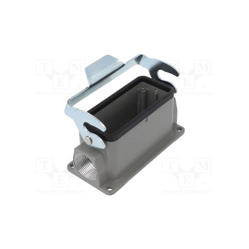 1 pcs x DEGSON ELECTRONICS - D16B-SF-1L-PG21 - Enclosure: for HDC connectors, size D16B, with latch, angled
