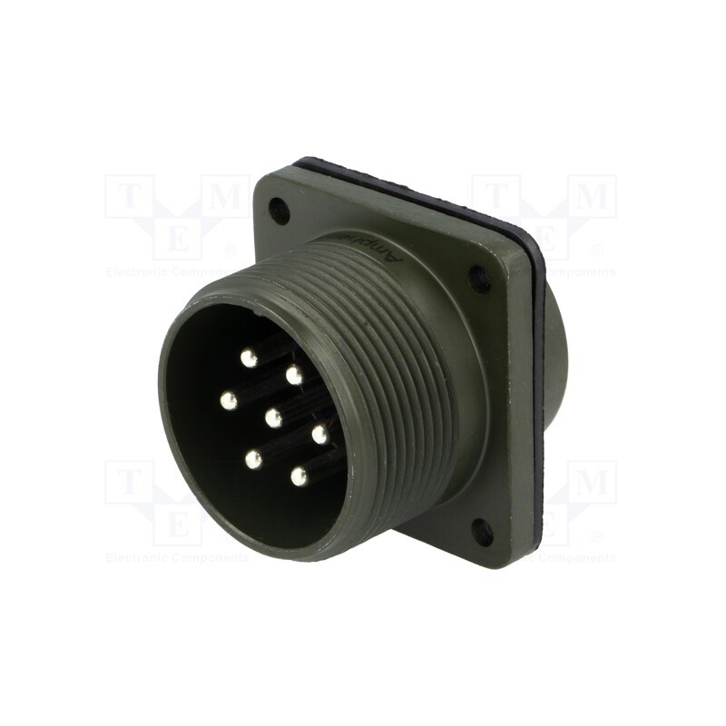 1 pcs x AMPHENOL - DS3102A 20-15P - Connector: circular, size 20, MS/DS, aluminium alloy, olive, PIN: 7