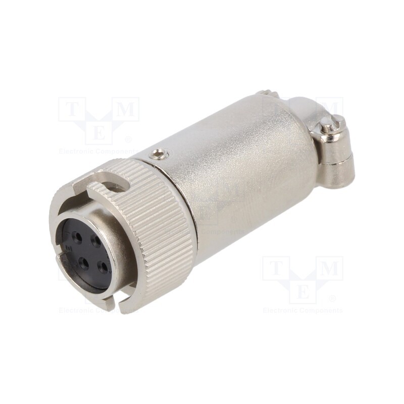 1 pcs x HIROSE - RM12BPE-4S(76) - Connector: circular, RM,RM12, internal bayonet,bayonet, plug, 5A