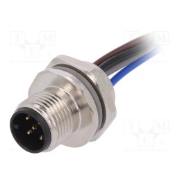 1 pcs x TE Connectivity - T4171210005-001 - Socket, M12, PIN: 5, male, A code-DeviceNet / CANopen, cables, IP67