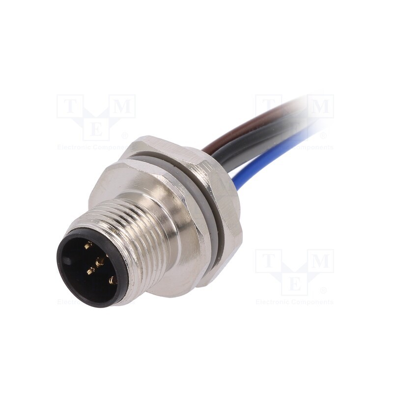 1 pcs x TE Connectivity - T4171210005-001 - Socket, M12, PIN: 5, male, A code-DeviceNet / CANopen, cables, IP67