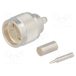 1 pcs x TE Connectivity - 1-1337416-0 - Plug, N, male, straight, 50Ω, RG141,RG58C/U,URM43,URM76, crimped