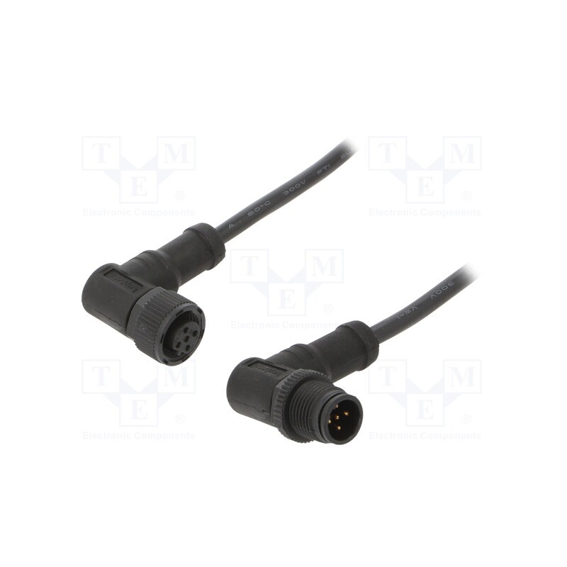 1 pcs x AMPHENOL LTW - MSBP05MR-SBPFR-SB001 - Cable: for sensors/automation, PIN: 5, M12-M12, B code-Profibus