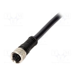 1 pcs x MOLEX - 120027-0127 - Connector: M8, female, PIN: 4, straight, with lead, plug, 3A, IP67