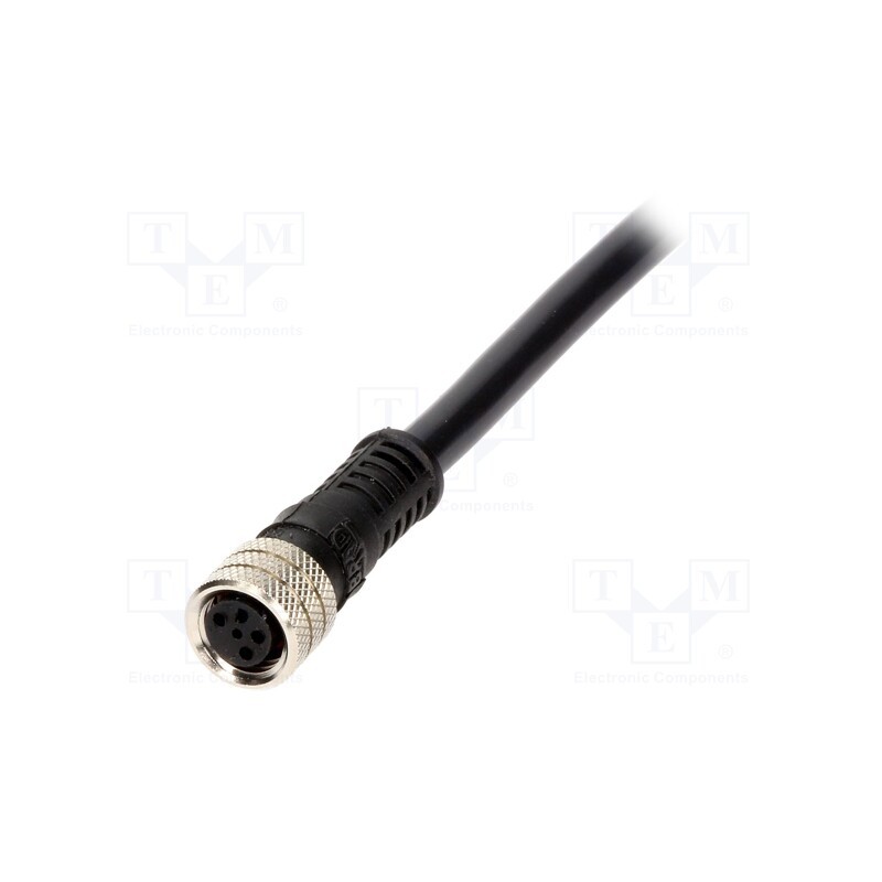 1 pcs x MOLEX - 120027-0127 - Connector: M8, female, PIN: 4, straight, with lead, plug, 3A, IP67