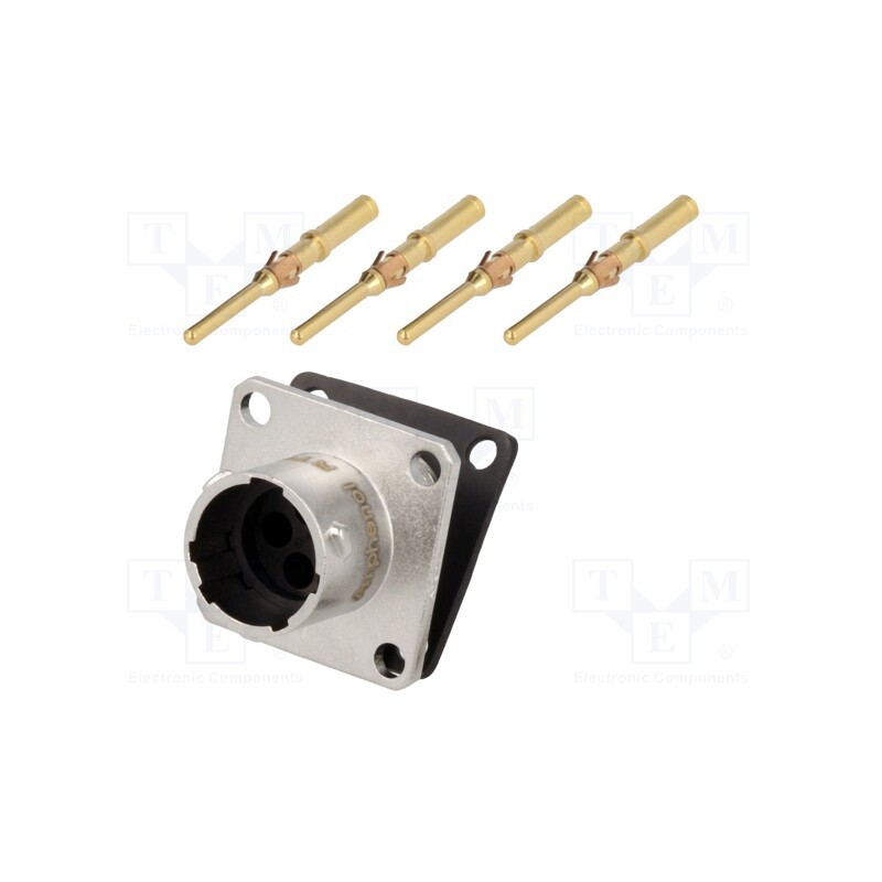 1 pcs x AMPHENOL - RT00104PNH-K - Connector: circular, RT360, socket, male, crimped, PIN: 4, 13A, IP67