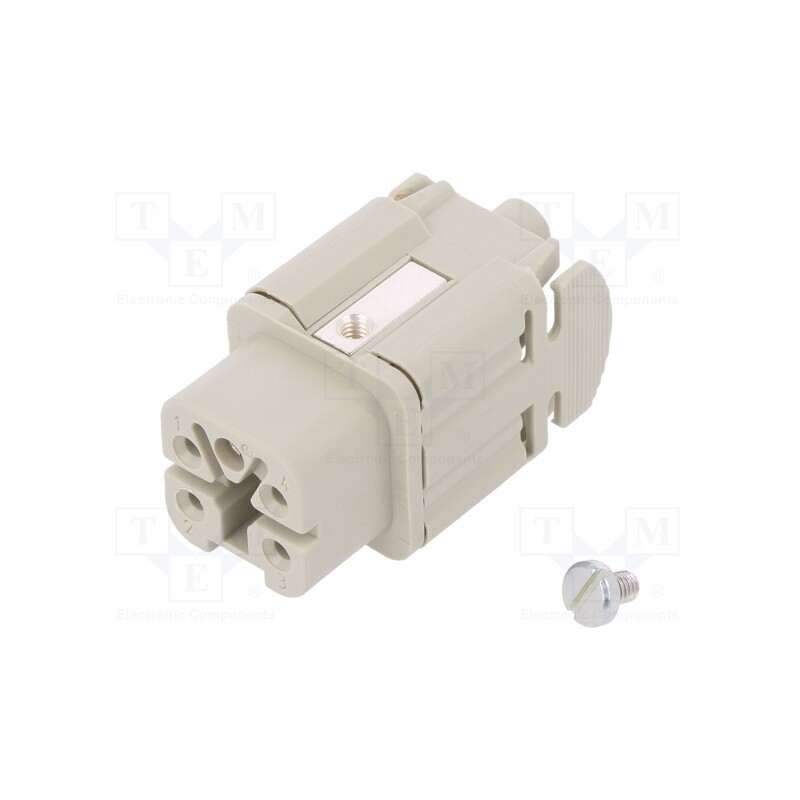 1 pcs x WIELAND - 73.300.0453.0 - Connector: HDC, female, PIN: 5, size 3, contact insert, 400V, 10A