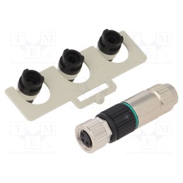 1 pcs x MURR ELEKTRONIK - 7000-08371-0000000 - Connector: M8, female, PIN: 3, straight, for cable, plug, Slimline